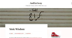 Desktop Screenshot of andfaraway.net