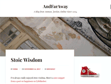 Tablet Screenshot of andfaraway.net